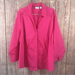 Riders by Lee button up polka dot Shirt